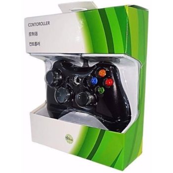 Controle Preto Com Fio - Xbox 360