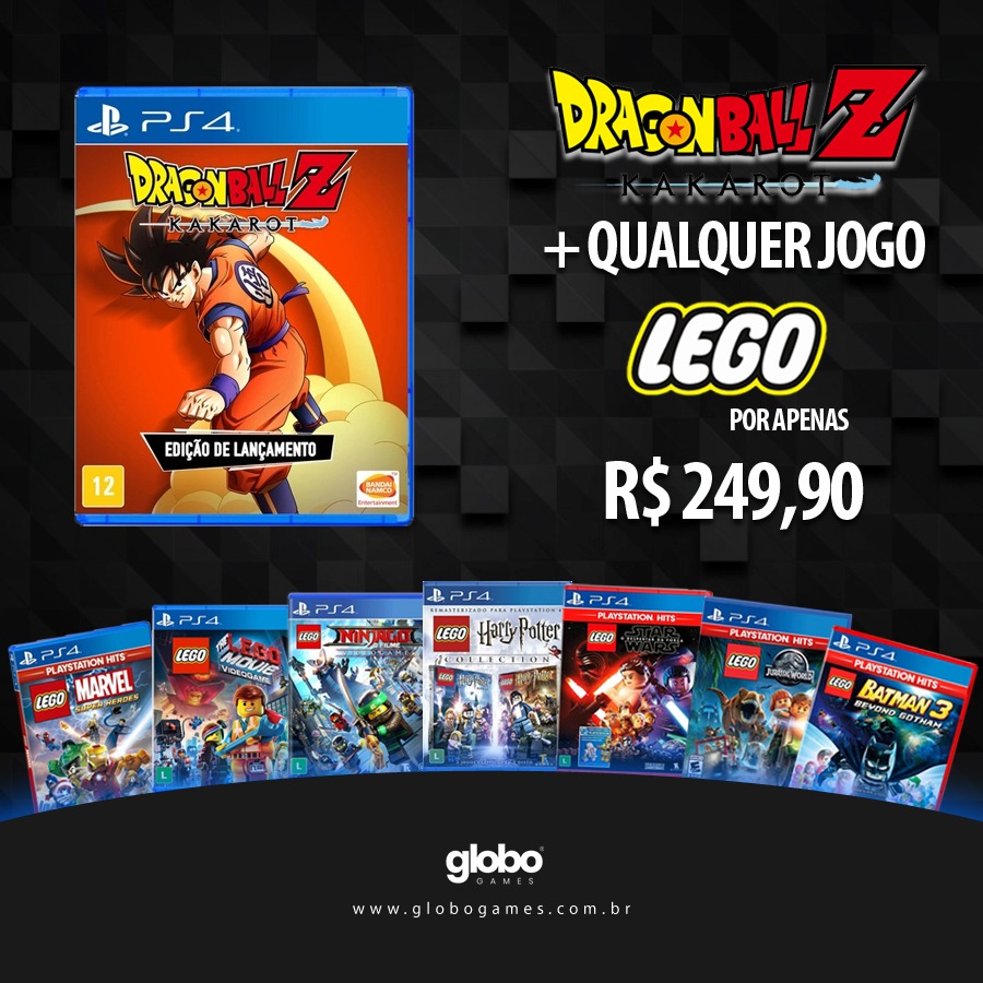 Promoção Dragon Ball Z:Kakarot + Qualquer Jogo Lego